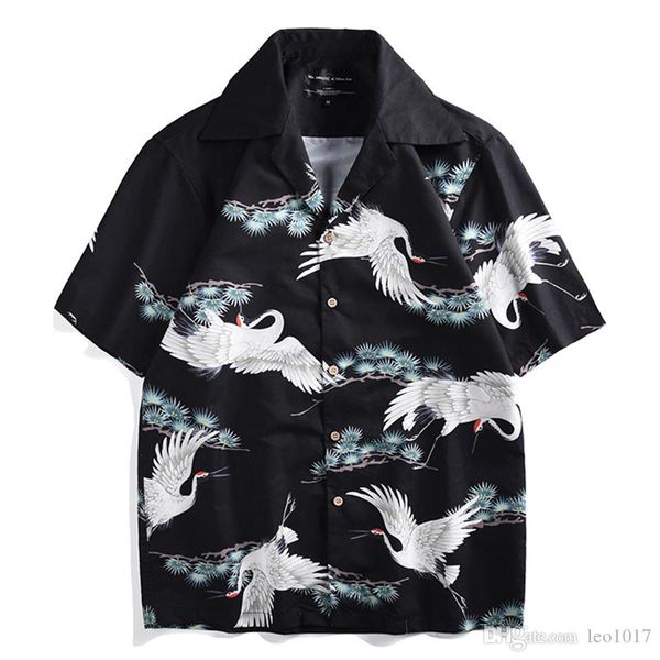 crane full printed fashion street shirts men summer hawaii beach men's shirts retro hip hop shirts cotton
crane full printed fashion street shirts men summer hawaii beach men's shirts retro hip hop shirts cotton
