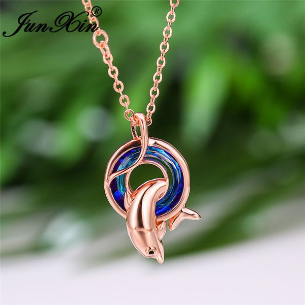 mystic rainbow fire crystal animal dolphin pendant necklaces for women 925 silver rose gold color blue circle wedding necklace
mystic rainbow fire crystal animal dolphin pendant necklaces for women 925 silver rose gold color blue circle wedding necklace