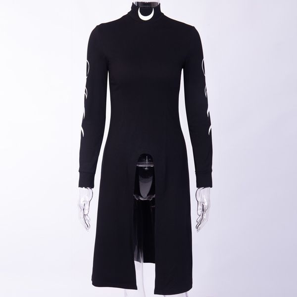 kinikiss 2019 women black gothic dress moon turtle neck dress goth slim fashion micro-elastic long sleeve party, Black;gray
kinikiss 2019 women black gothic dress moon turtle neck dress goth slim fashion micro-elastic long sleeve party, Black;gray