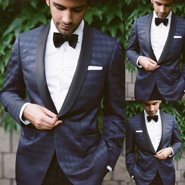 classic plaid wedding tuxedos slim fit shawl lapel groom designer jacket formal mens wear only one pieces clothes, Black;gray
classic plaid wedding tuxedos slim fit shawl lapel groom designer jacket formal mens wear only one pieces clothes, Black;gray