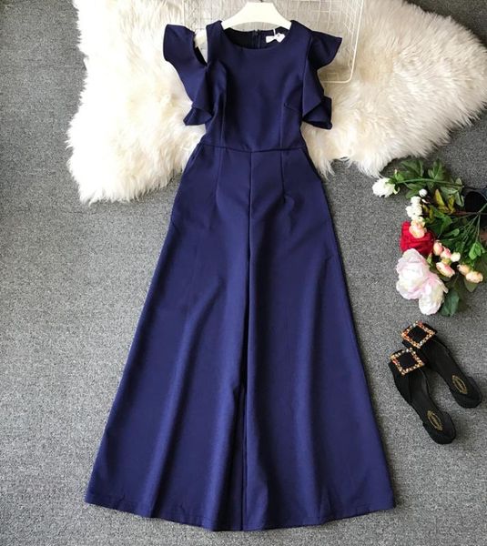 2020 new fashion women's clothing ruffled irregular trousers jumpsuit female flared pants, Black;white
2020 new fashion women's clothing ruffled irregular trousers jumpsuit female flared pants, Black;white