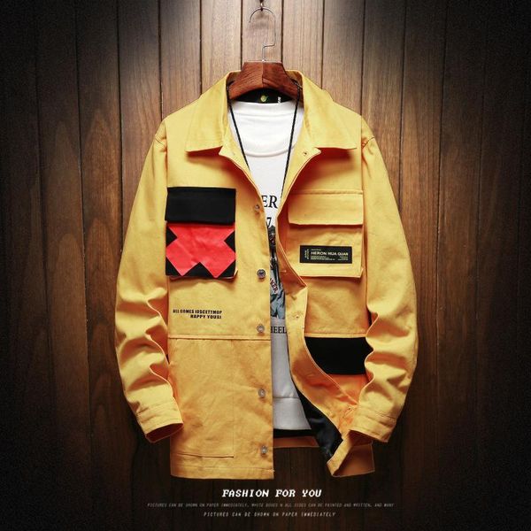 men's 2020 autumn winter fashion simple loose pocket men's tooling jacket casual turn-down collar three-dimensional pockets coat, Black;brown
men's 2020 autumn winter fashion simple loose pocket men's tooling jacket casual turn-down collar three-dimensional pockets coat, Black;brown