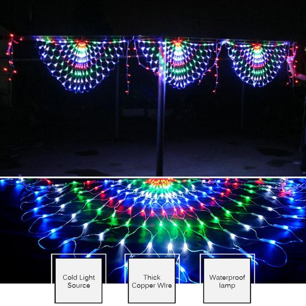 fairy garland 3m peacock mesh net led string lights outdoor wedding window strings for christmas wedding new year party decor y200603
fairy garland 3m peacock mesh net led string lights outdoor wedding window strings for christmas wedding new year party decor y200603