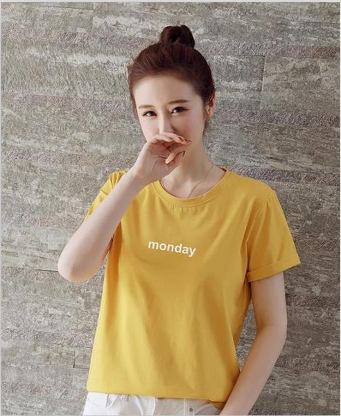women t shirt fashion ladies cotton tshirt short sleeve femme style mode classic cotton, White
women t shirt fashion ladies cotton tshirt short sleeve femme style mode classic cotton, White