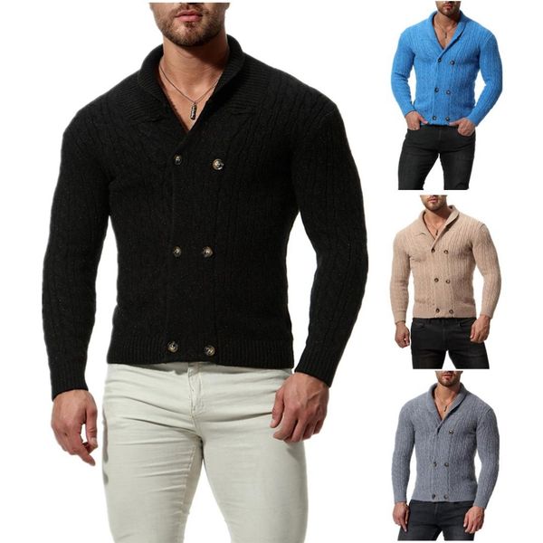 the new 2019 young men pure color knitting cardigan v-neck sweater coat, White;black
the new 2019 young men pure color knitting cardigan v-neck sweater coat, White;black