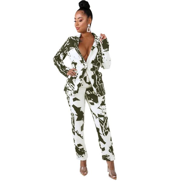 floral womens clothing 2 piece sets autumn lapel neck women designer coats + pants fashion womens 2 piece outfits, White
floral womens clothing 2 piece sets autumn lapel neck women designer coats + pants fashion womens 2 piece outfits, White