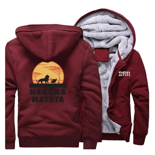 men's thick hoodies hakuna matata zipper jacket men fleece warm coat harajuku casual the lion king sweatshirt cartoon streetwear, Black
men's thick hoodies hakuna matata zipper jacket men fleece warm coat harajuku casual the lion king sweatshirt cartoon streetwear, Black