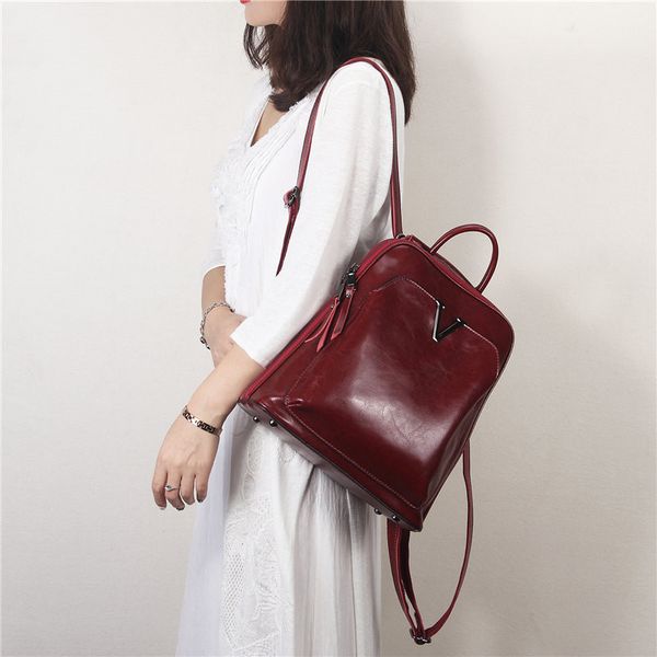 nesitu fashion black red brown coffee split leather cute women backpack female young girl woman shoulder bags m801
nesitu fashion black red brown coffee split leather cute women backpack female young girl woman shoulder bags m801