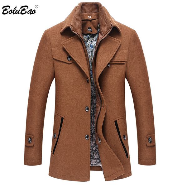 bolubao men winter wool coat men's autumn winter fashion solid color wool blends woolen pea coat male trench overcoat, Black
bolubao men winter wool coat men's autumn winter fashion solid color wool blends woolen pea coat male trench overcoat, Black