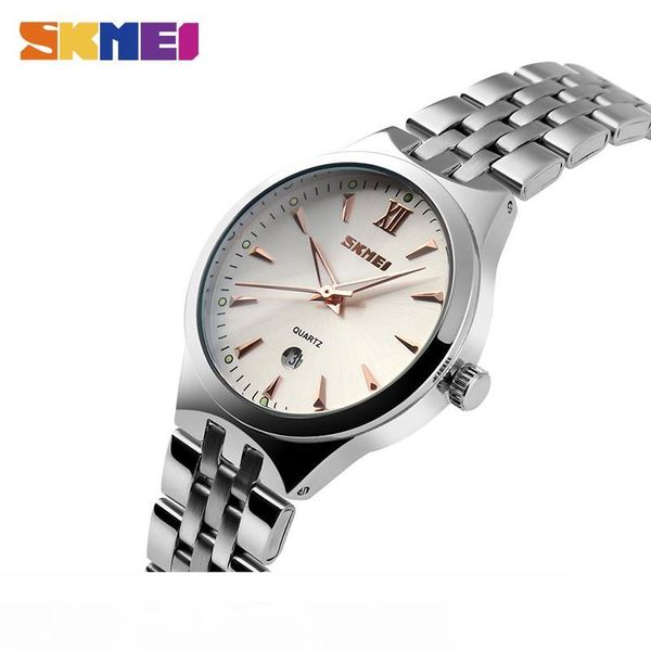 skmei clock women's watches men's watch couples wristwatch luxury water resistant date stainless steel relogio masculino9071 m, Slivery;brown
skmei clock women's watches men's watch couples wristwatch luxury water resistant date stainless steel relogio masculino9071 m, Slivery;brown