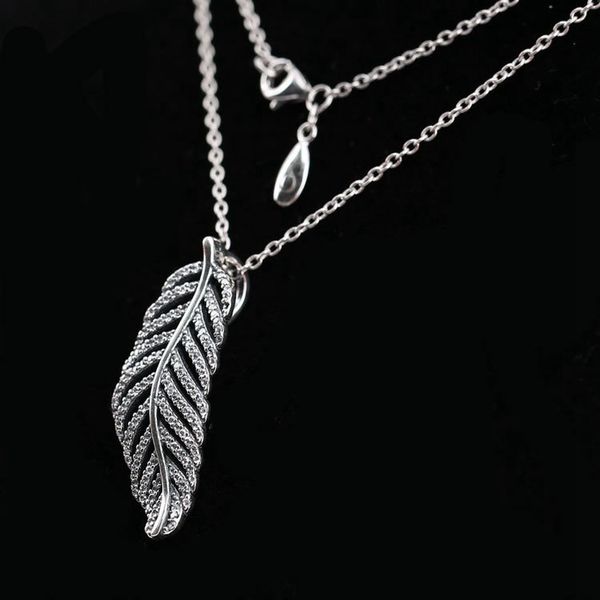 wholesale- light feather cz diamond necklace for 925 sterling silver ladies pendant necklace with original box
wholesale- light feather cz diamond necklace for 925 sterling silver ladies pendant necklace with original box