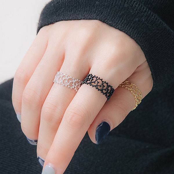 romantic hollow ornament rings rosegold/black/white combination wedding ring bridal rings jewelry size adjustable, Golden;silver
romantic hollow ornament rings rosegold/black/white combination wedding ring bridal rings jewelry size adjustable, Golden;silver