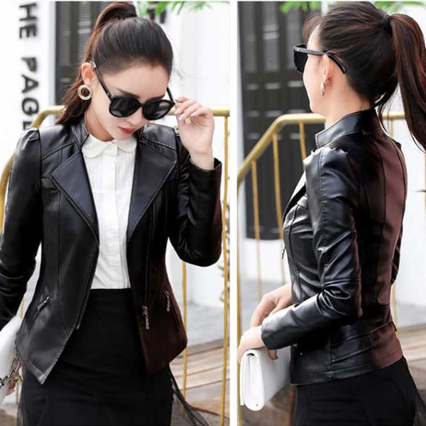 women fashion black motorcycle coat short female pu leather jacket short faux leather biker jacket soft casaco feminino
women fashion black motorcycle coat short female pu leather jacket short faux leather biker jacket soft casaco feminino