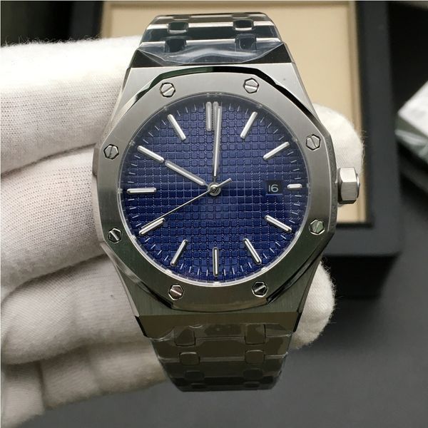 2019 mens watch automatic mechanical movement blue dial royal oak series mens watch 15400 stainless steel mens watches 42mm, Slivery;brown
2019 mens watch automatic mechanical movement blue dial royal oak series mens watch 15400 stainless steel mens watches 42mm, Slivery;brown