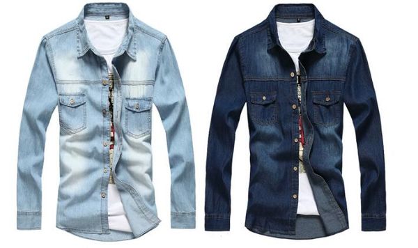 новая осенняя мужская джинсовая рубашка с длинным рукавом slim fit отложным воротником новинка деревянные кнопки деревенские мужские классич, White;black
новая осенняя мужская джинсовая рубашка с длинным рукавом slim fit отложным воротником новинка деревянные кнопки деревенские мужские классич, White;black
