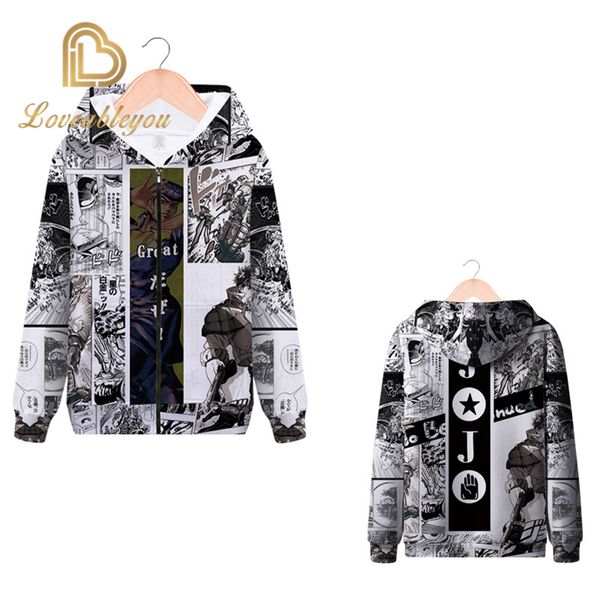 jojo's bizarre приключения hoodie jojo thin толстовки повседневный zipper coat outfit, Black
jojo's bizarre приключения hoodie jojo thin толстовки повседневный zipper coat outfit, Black