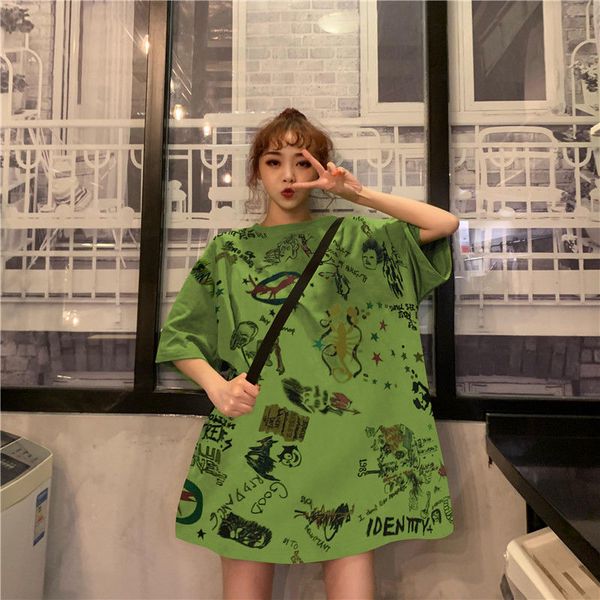 harajuku футболка ф camiseta mujer пародия каракуля мультфильм печать студентой тройники рубашка причинная свободные короткие рукава футболк, White
harajuku футболка ф camiseta mujer пародия каракуля мультфильм печать студентой тройники рубашка причинная свободные короткие рукава футболк, White