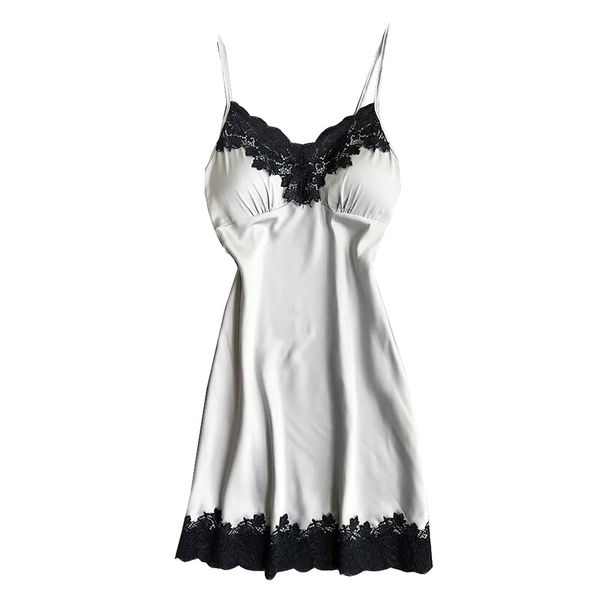 satin sleepwear women ladies nightwear nightdress lingerie with chest pads crop women female underwear, White
satin sleepwear women ladies nightwear nightdress lingerie with chest pads crop women female underwear, White