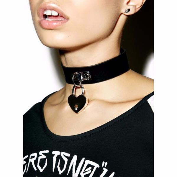 steampunk gothic collier leather lock&heart decoration tattoo harness choker necklace female grunge jewelry statement necklace, Golden;silver
steampunk gothic collier leather lock&heart decoration tattoo harness choker necklace female grunge jewelry statement necklace, Golden;silver