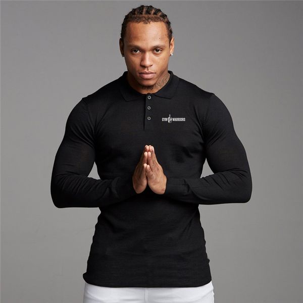 shirt men autumn new brand fitness mens casual long sleeve shirts male slim fit solid color business poloshirt, White;black
shirt men autumn new brand fitness mens casual long sleeve shirts male slim fit solid color business poloshirt, White;black