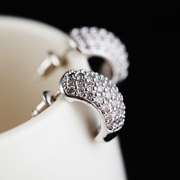 luxury female small white zircon stone earrings fashion silver gold wedding earrings cute double stud for women, Golden;silver
luxury female small white zircon stone earrings fashion silver gold wedding earrings cute double stud for women, Golden;silver