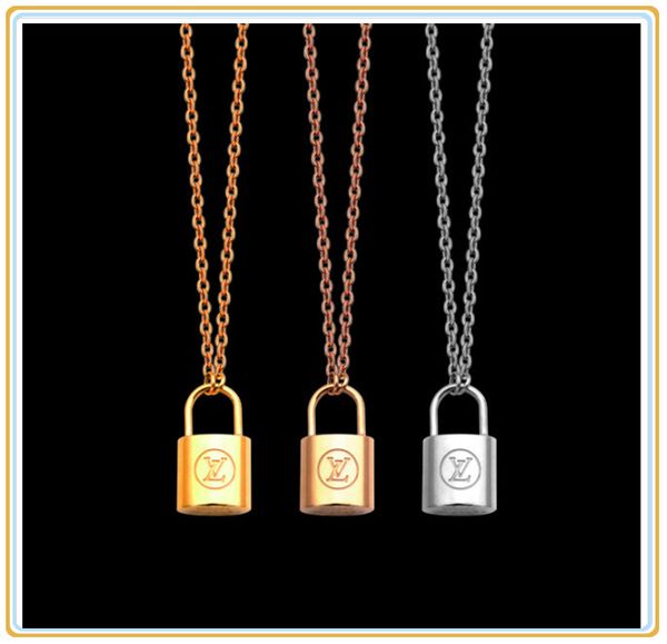 luxury jewelry silver rose gold lock pendant design necklace 18k gold stainless thin chain women necklaces style 001, Golden;silver 
luxury jewelry silver rose gold lock pendant design necklace 18k gold stainless thin chain women necklaces style 001, Golden;silver
