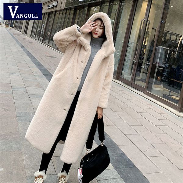 vangull new autumn winter fur coat women clothes imitation hooded plus size thicken warm long coats female, Black
vangull new autumn winter fur coat women clothes imitation hooded plus size thicken warm long coats female, Black
