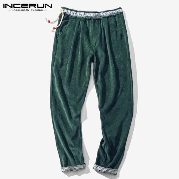 incerun winter casual men corduroy pants joggers elastic waist ethnic pockets fashion harem pants streetwear trousers men 2019 7, Black
incerun winter casual men corduroy pants joggers elastic waist ethnic pockets fashion harem pants streetwear trousers men 2019 7, Black