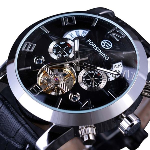 foreign trade mens fashion casual large dial tourbillon automatic mechanical watch, Slivery;brown 
foreign trade mens fashion casual large dial tourbillon automatic mechanical watch, Slivery;brown