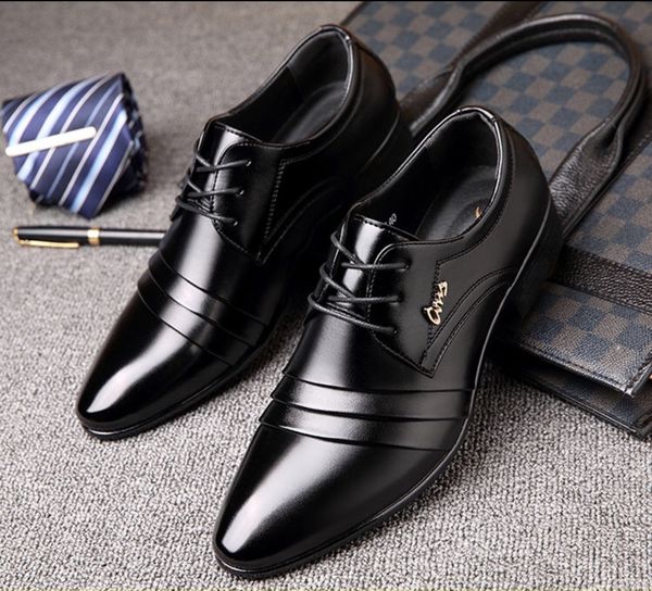 2019 new men's casual leather shoes spring british business ties youth dress simple casual personality smooth leather shoes, Black
2019 new men's casual leather shoes spring british business ties youth dress simple casual personality smooth leather shoes, Black
