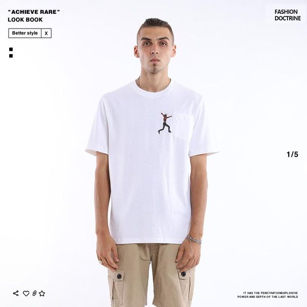 nagri 2019 summer new fashion brand net red high jump character print loose men's short sleeve t-shirt, White;black
nagri 2019 summer new fashion brand net red high jump character print loose men's short sleeve t-shirt, White;black