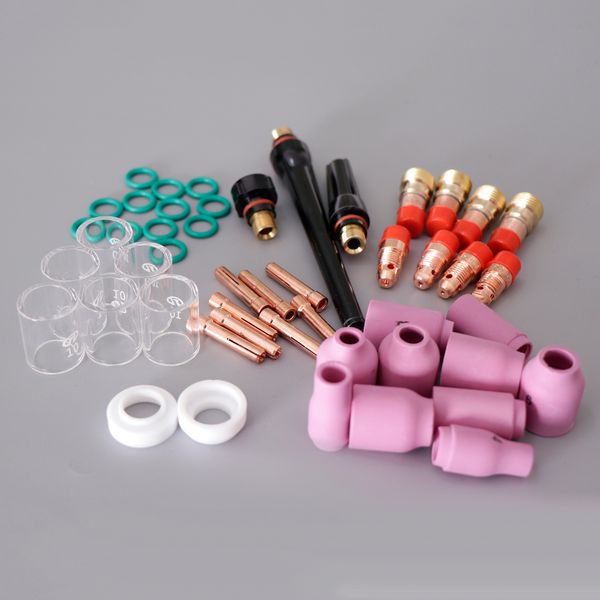 49pcs tig сварочные горелки stubby газа lens kit цанги alumina насадки назад крышка для wp-17 wp-18 wp-26 серии
49pcs tig сварочные горелки stubby газа lens kit цанги alumina насадки назад крышка для wp-17 wp-18 wp-26 серии
