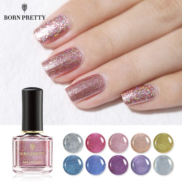 born pretty holographic glitter nail polish 6ml shimmer colorful sequins laser diy design nail art varnish manicure
born pretty holographic glitter nail polish 6ml shimmer colorful sequins laser diy design nail art varnish manicure