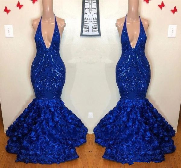royal blue mermaid prom dresses african plunging neck sleeveless sequins rose flowers long evening gowns vestidos, Black
royal blue mermaid prom dresses african plunging neck sleeveless sequins rose flowers long evening gowns vestidos, Black