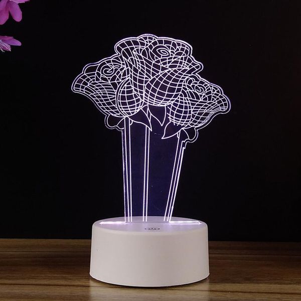 3d night light colorful rose shape led night light bedside decorative lamp for home living room (usb powered
3d night light colorful rose shape led night light bedside decorative lamp for home living room (usb powered
