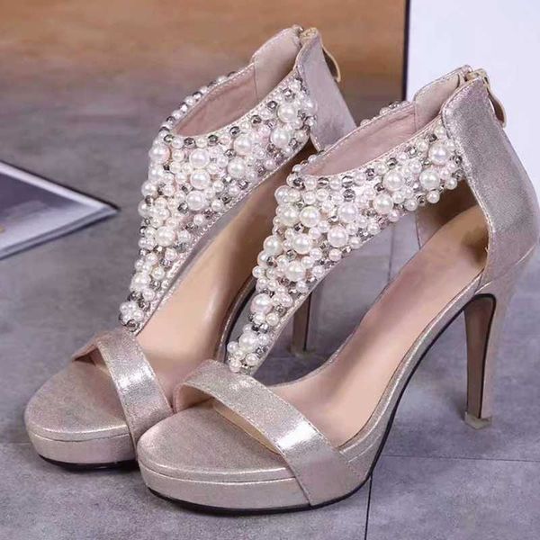 summer shoes woman pearl high thin heel strap women shoes round toe roman sandalias fashion zip casual zapatos de mujer, Black
summer shoes woman pearl high thin heel strap women shoes round toe roman sandalias fashion zip casual zapatos de mujer, Black