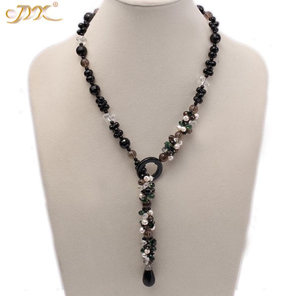 jyx 618 elegant luxurious colorful crystal chips 10mm natural pearl necklaces 28" crystal necklace women, Silver
jyx 618 elegant luxurious colorful crystal chips 10mm natural pearl necklaces 28" crystal necklace women, Silver