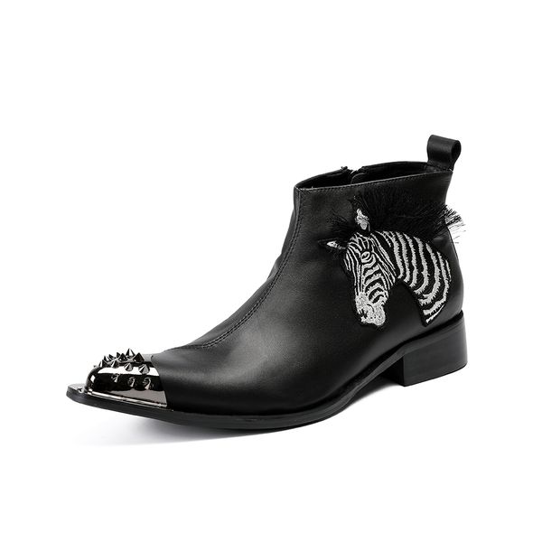 tiger embellished mens real leather ankle boots shoes 2018 black male fashion boots shoes pointed toe winter
tiger embellished mens real leather ankle boots shoes 2018 black male fashion boots shoes pointed toe winter