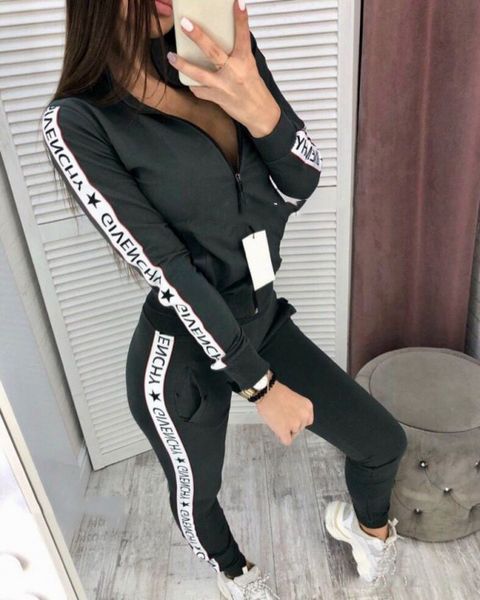 new casual women tracksuit 2pcs 2019 ladies long sleeves crop zipper sweatshirt coat pants set lounge wear casual suit, White;black
new casual women tracksuit 2pcs 2019 ladies long sleeves crop zipper sweatshirt coat pants set lounge wear casual suit, White;black