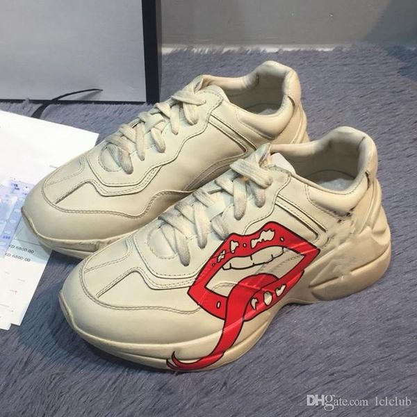 rhyton leather sneaker mens designer shoes womens luxury designer sneakers fashion famous classic old dad shoes lace casual trainers, Black
rhyton leather sneaker mens designer shoes womens luxury designer sneakers fashion famous classic old dad shoes lace casual trainers, Black