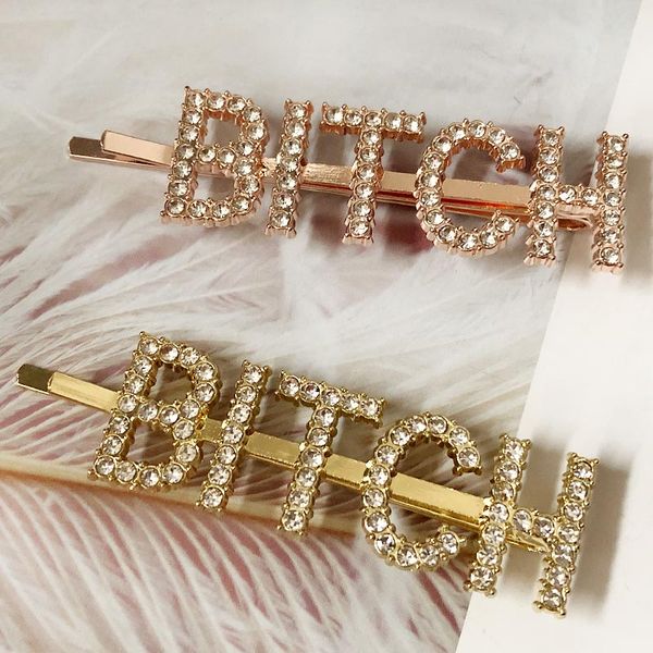 hc020 personality custom english letter metal hairclip shiny crystal words barrette hair jewelry, Golden;white
hc020 personality custom english letter metal hairclip shiny crystal words barrette hair jewelry, Golden;white