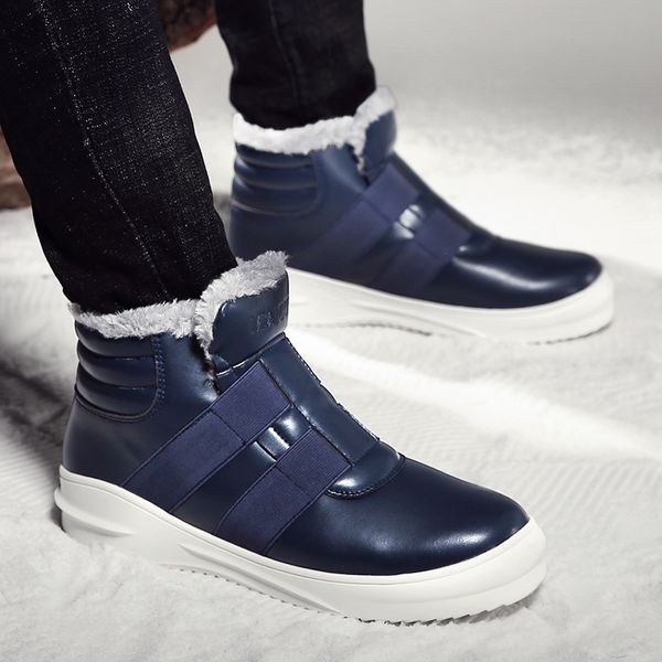 plus size 11 men's winter snow boots plush warm shoes zapatos de hombre waterproof booties slip on sneakers footwear male adult, Black
plus size 11 men's winter snow boots plush warm shoes zapatos de hombre waterproof booties slip on sneakers footwear male adult, Black