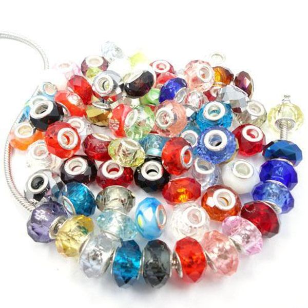 diy big hole beautiful european charm murano round spacer faceted crystal glass loose beads 200pcs lot mix color
diy big hole beautiful european charm murano round spacer faceted crystal glass loose beads 200pcs lot mix color
