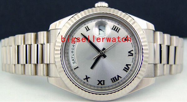 stainless steel bracelet ii white gold silver roman dial 218239 - watch chest 41mm automatic mechanical movement man watch wristwatch, Slivery;brown
stainless steel bracelet ii white gold silver roman dial 218239 - watch chest 41mm automatic mechanical movement man watch wristwatch, Slivery;brown
