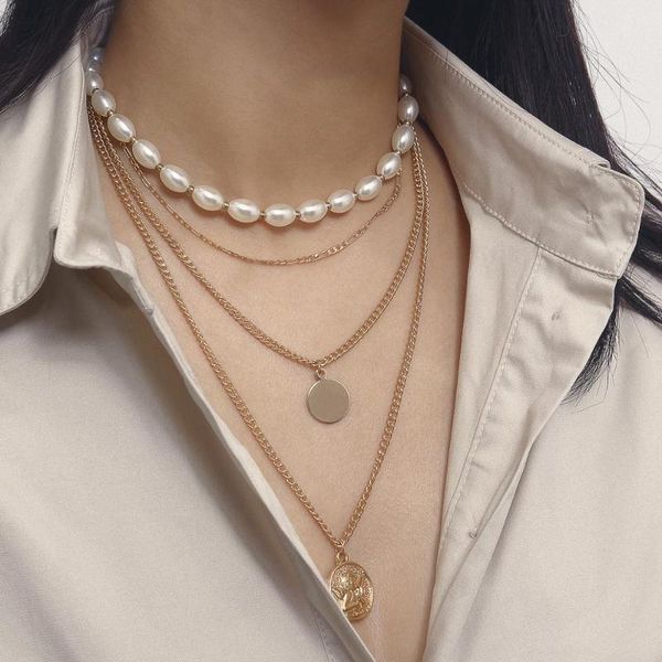 stainless steel necklace fashion necklace set for ladies rice-shaped imitation pearl female detangler, Silver
stainless steel necklace fashion necklace set for ladies rice-shaped imitation pearl female detangler, Silver