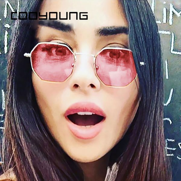 cooyoung fashion hexagon square clear sunglasses women brand men vintage metal frame mirror optical sun glasses uv400, White;black
cooyoung fashion hexagon square clear sunglasses women brand men vintage metal frame mirror optical sun glasses uv400, White;black