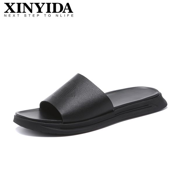 genuine leather men slippers slip on breathable casual beach shoes fashion men slides leather summer size 38-44, Black
genuine leather men slippers slip on breathable casual beach shoes fashion men slides leather summer size 38-44, Black