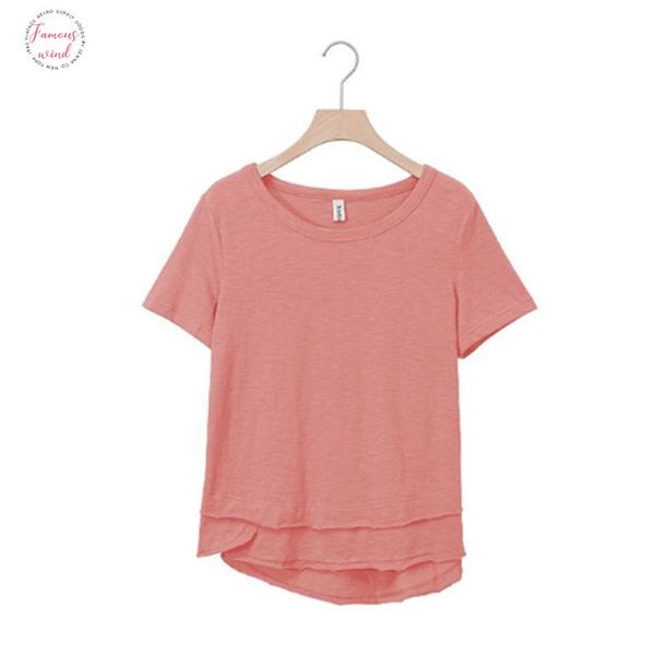 женщины с коротким рукавом 100 cotton t shirt сборки двойной хем женщина tee рубашки m30342 перевозка груза падения, White
женщины с коротким рукавом 100 cotton t shirt сборки двойной хем женщина tee рубашки m30342 перевозка груза падения, White