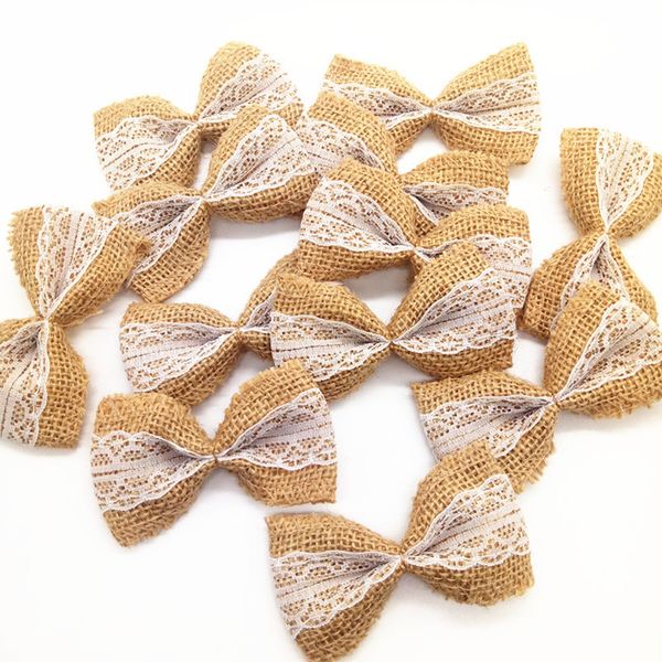 10pcs vintage natural jute burlap hessian bows lace ribbon wedding decoration rustic mariage jute burlap ribbon bow knot
10pcs vintage natural jute burlap hessian bows lace ribbon wedding decoration rustic mariage jute burlap ribbon bow knot