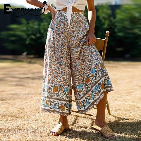 women's pants & capris everkaki boho floral print women loose casual summer gypsy ladies vintage wide leg bottoms female 2021 autumn, Black;white
women's pants & capris everkaki boho floral print women loose casual summer gypsy ladies vintage wide leg bottoms female 2021 autumn, Black;white